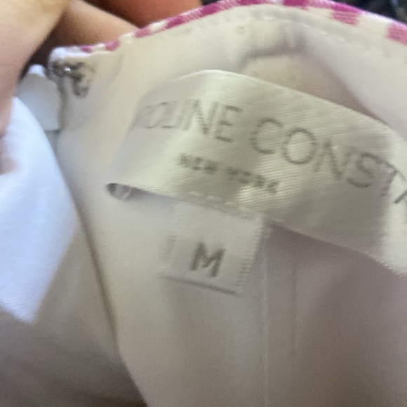 Caroline Constas Artemis Bustier Multi Colored Gingham 100% Cotton Boning Medium - Picture 5 of 5